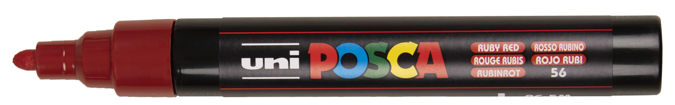 Marqueur à pigment POSCA PC-5M, rouge rubis