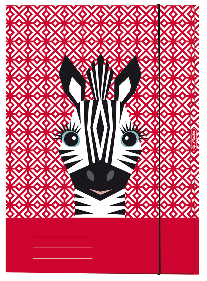 herlitz Carton à dessin 'Cute Animals Zebra', A4