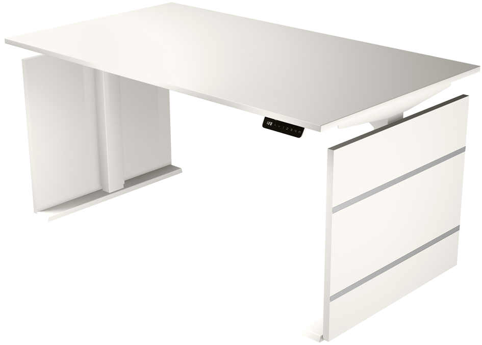 kerkmann Bureau assis-debout avec panneau Move 3, blanc