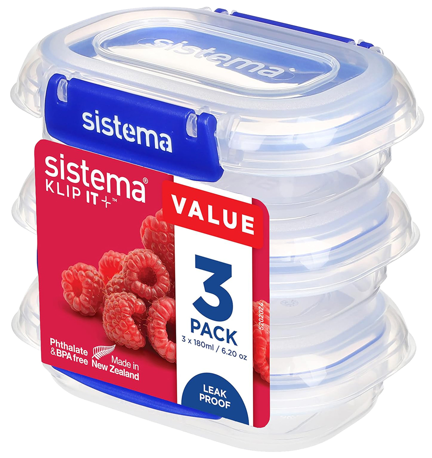 Sistema Boîte de conservation KLIP IT PLUS, 180 ml, set de 3