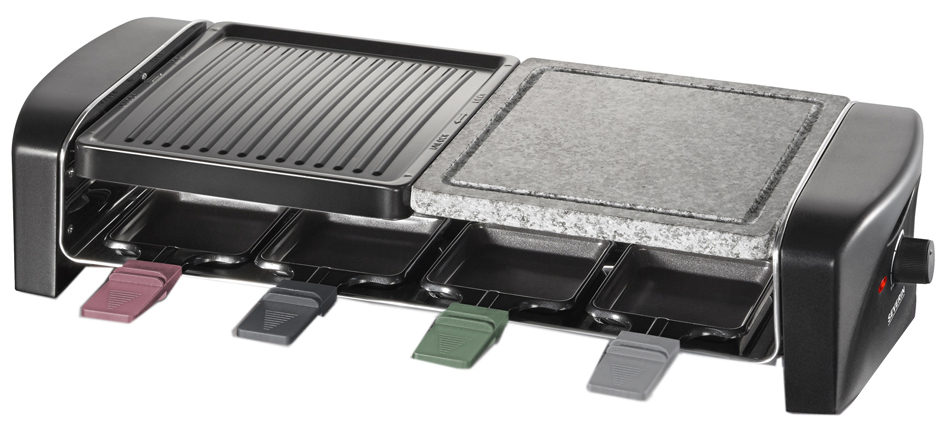 SEVERIN Raclette-grill RG 9645, pierre de cuisson naturelle
