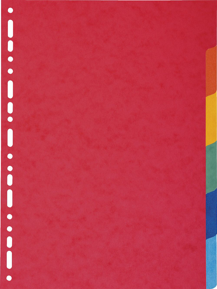 EXACOMPTA Intercalaires en carton, A4 Maxi, 6 touches