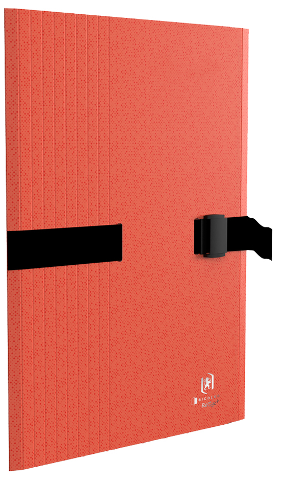 Oxford Chemise à sangle Bicolor Recyc+, A4, carton, rouge