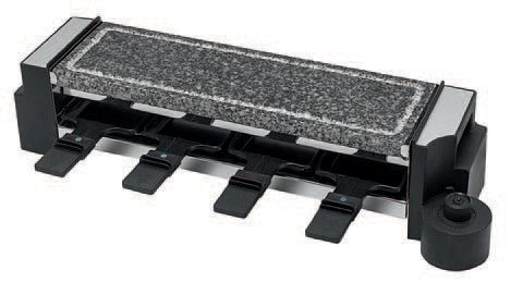 CLATRONIC Raclette grill RG 3678, avec pierre de cuisson