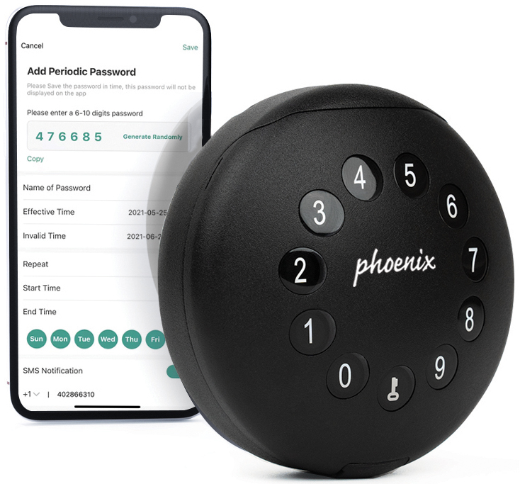 Boîte à clés PALM KS0212E, programmable avec app