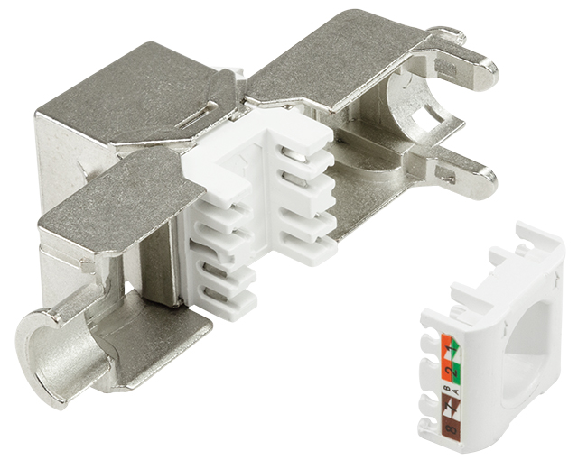 Module keystone Cat.6A, classe EA, vue détaillée