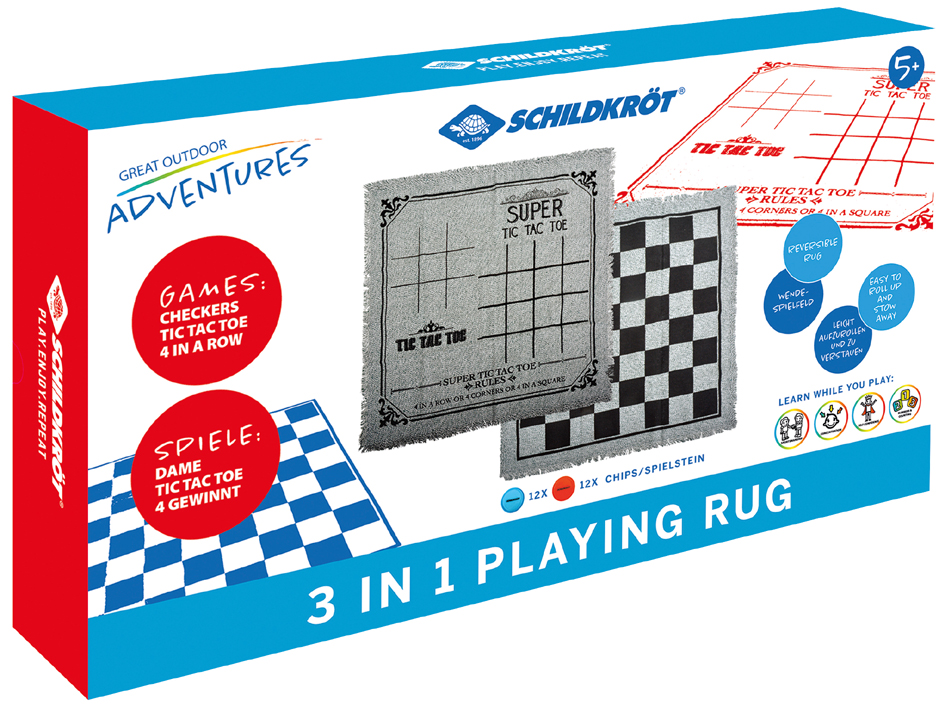 SCHILDKRÖT Tapis de jeu en polyester 3en1