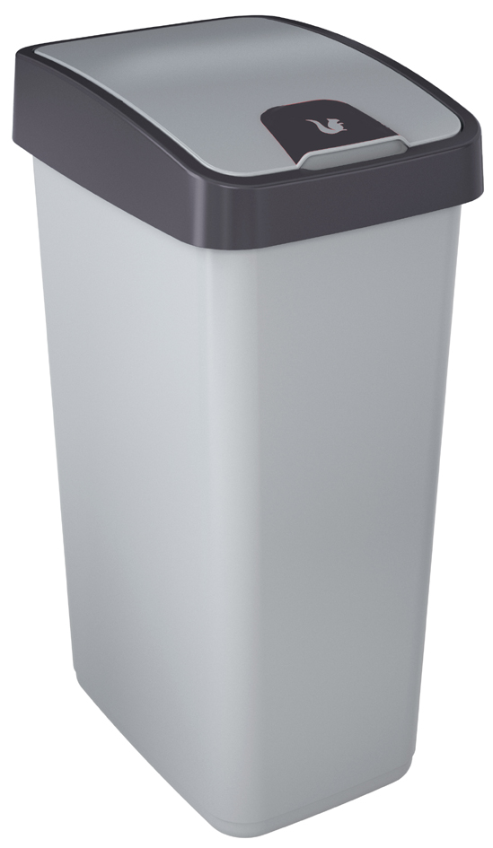 keeeper Poubelle 'magne', 45 litres, argent / anthracite