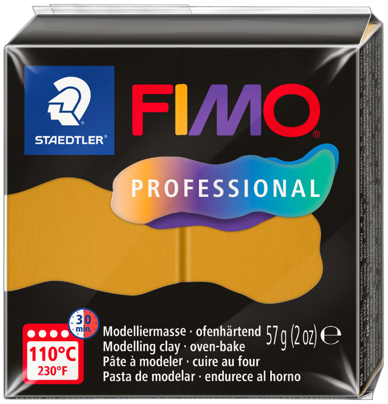 FIMO PROFESSIONAL Pâte à modeler, 57 g, ocre