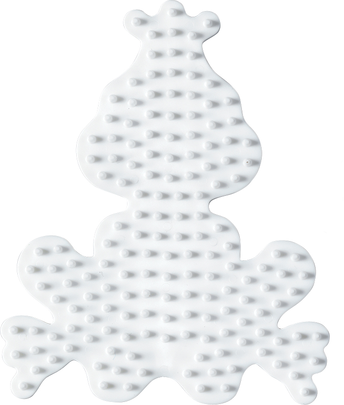Hama Plaque pour perles midi 'Petite grenouille', blanc