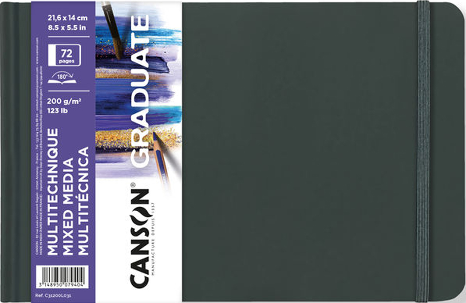 Carnet à croquis GRADUATE Mixed Média, 216 x 140 mm