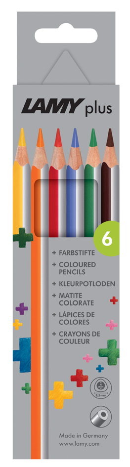 LAMY Crayon de couleur triangulaire plus, étui carton de 6