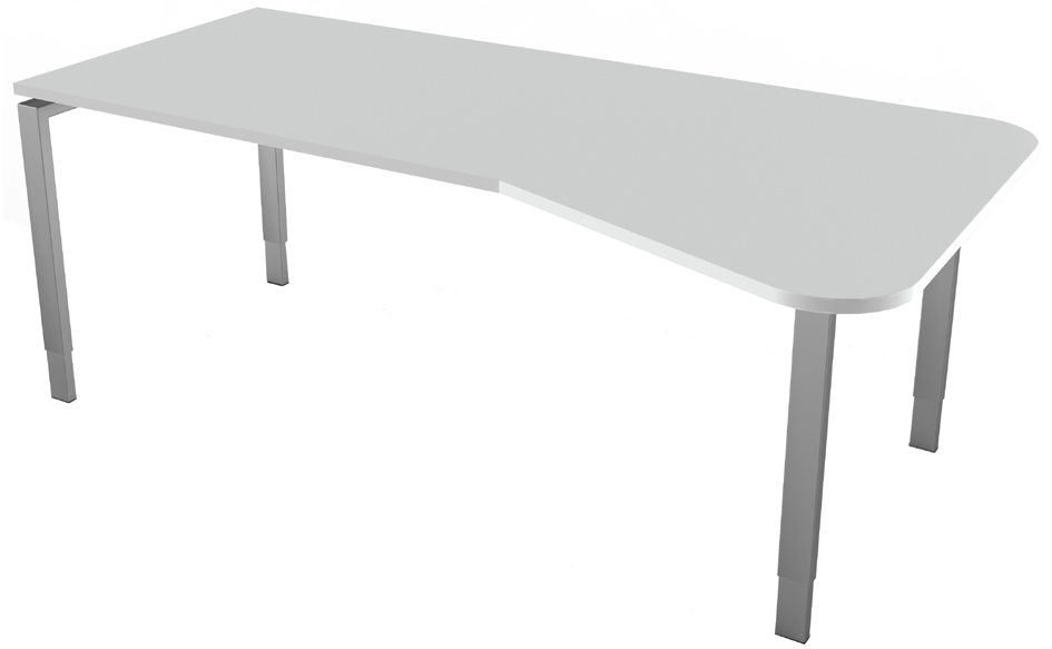 Visuel de référence: Bureau pour ordinateur "Form 5", gris clair