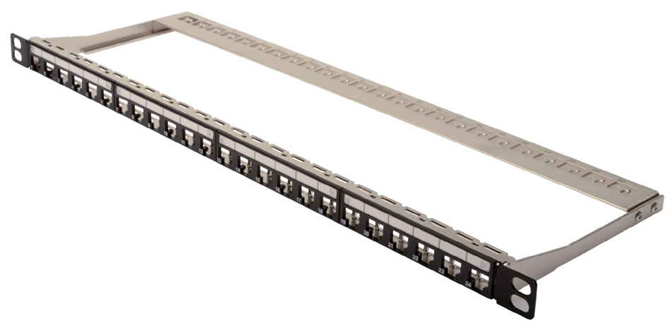 DIGITUS panneau de brassage modulaire 19' cat.6A, 24 ports,