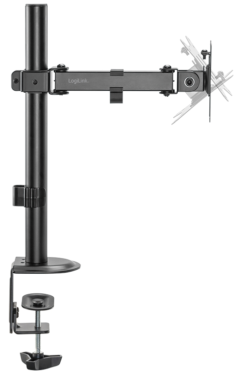 LogiLink Support d'écran, longueur du bras: 200 mm, noir