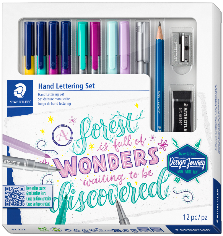 Kit de calligraphie, 12 pièces