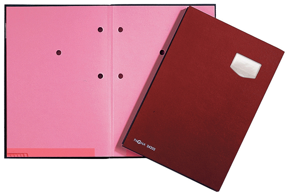 PAGNA Parapheur 'DE LUXE', A4, 10 compartiments, rouge