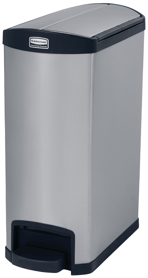 Rubbermaid Collecteur à pédale Slim Jim, 50 litres, noir