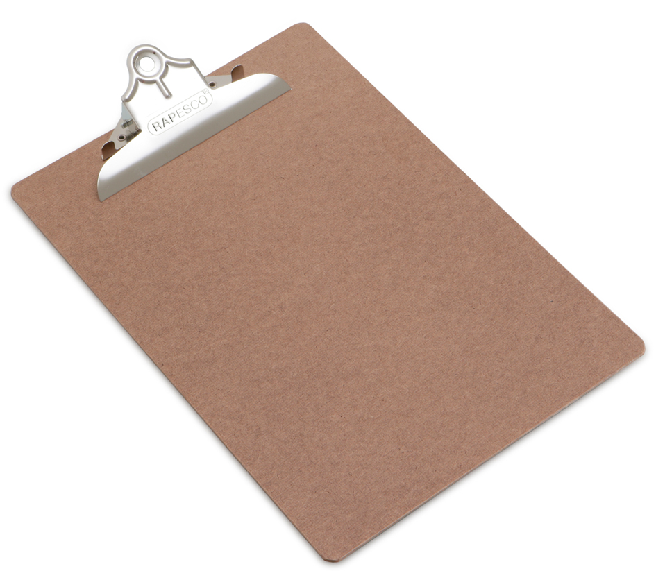RAPESCO Porte-bloc, panneau de particules, A4, brun