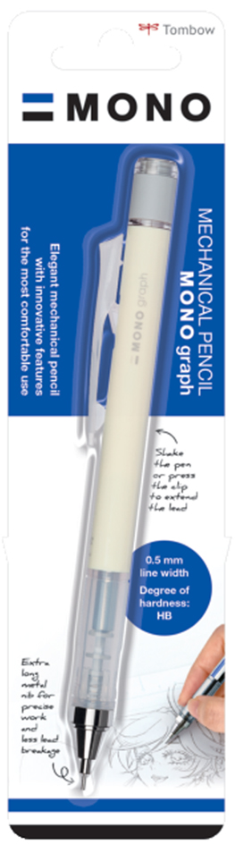 TOMBOW Porte-mines 'MONO graph' pastel, crème