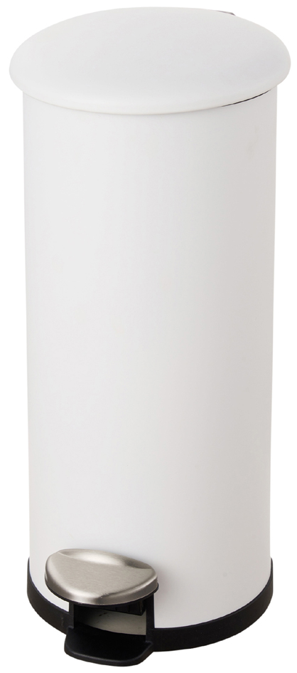 helit Poubelle à pédale 'the zinc', 30 litres, blanc