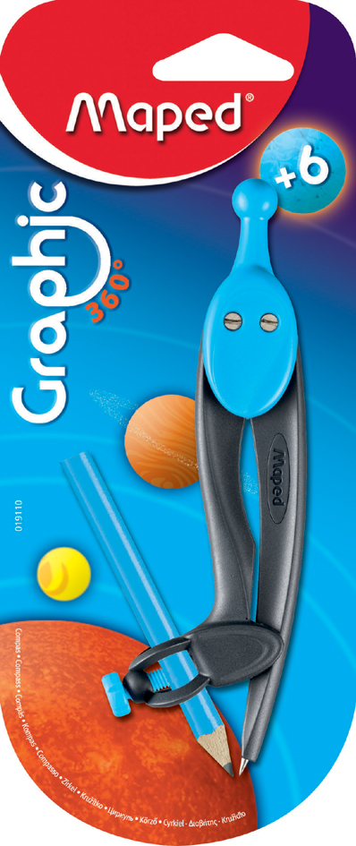 Compas Graphic 360°, en blister