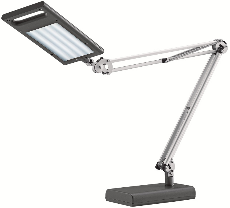 Hansa Lampe de bureau LED 4 Work, socle et pince, anthracite