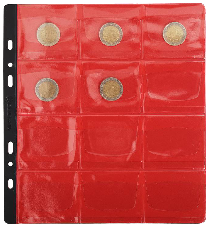 EXACOMPTA Pochette pour classeur numismatique, 20 cases