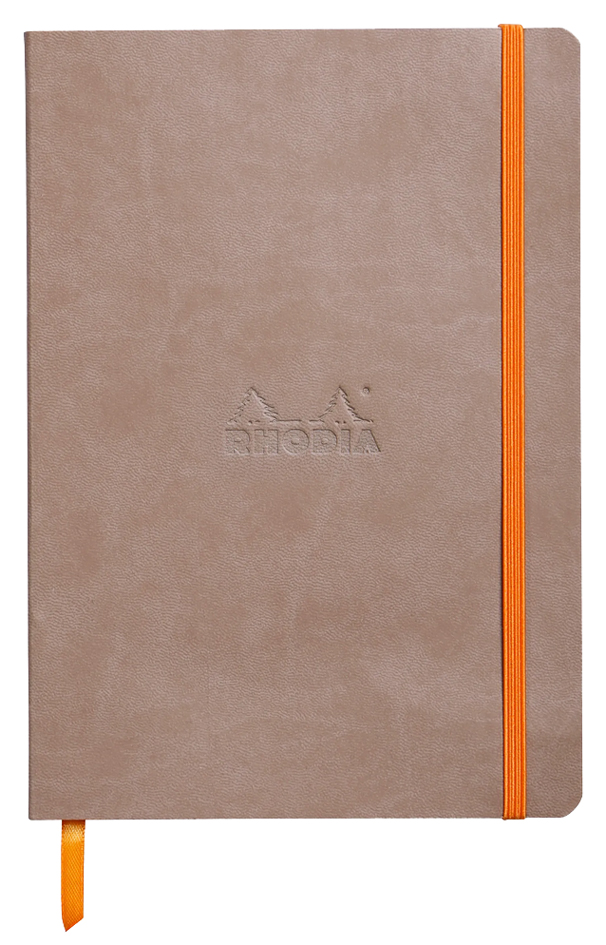 RHODIA Carnet souple RHODIARAMA, A5, quadrillé, taupe