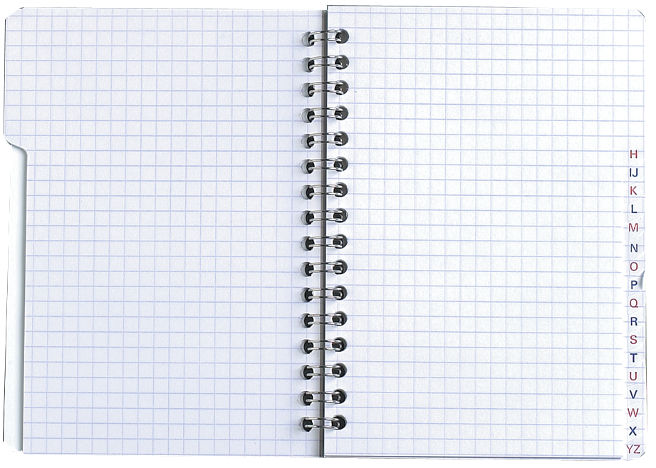 Oxford Cahier répertoire, reliure intégrale, A4