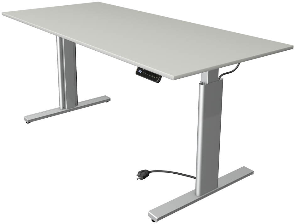 Visuel de référence : Table de bureau assis-debout "Move 3 tube", gris clair