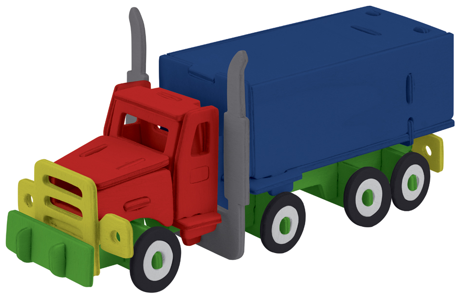Puzzle 3D "Camion", utilisation