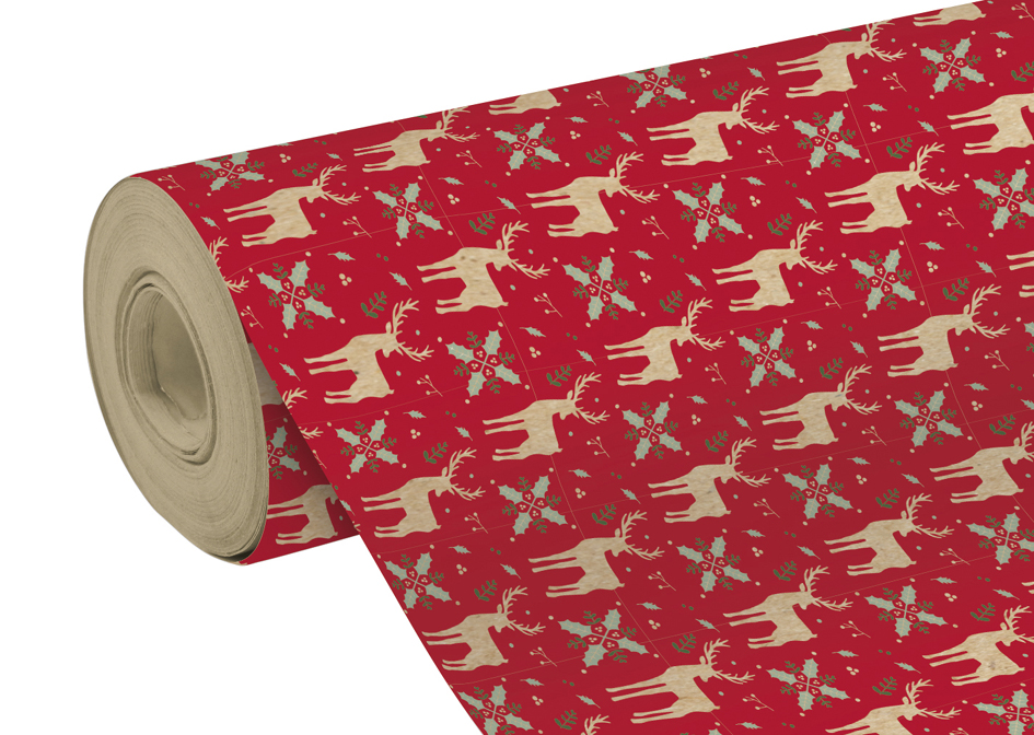 Clairefontaine Papier cadeau de Noël 'Rennes'