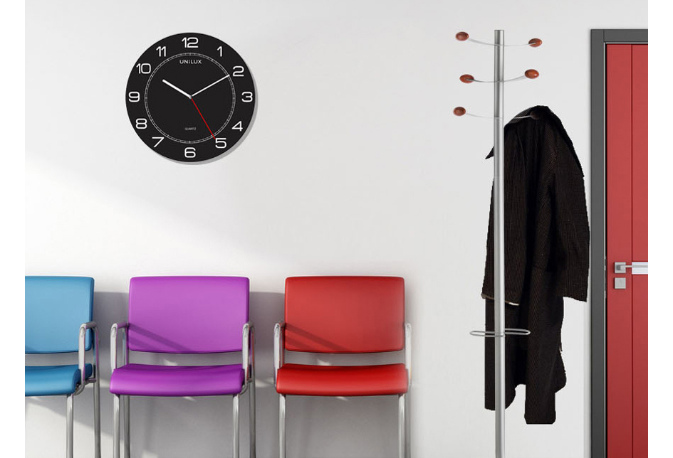 UNiLUX Horloge murale à quartz 'MEGA', diamètre: 600 mm