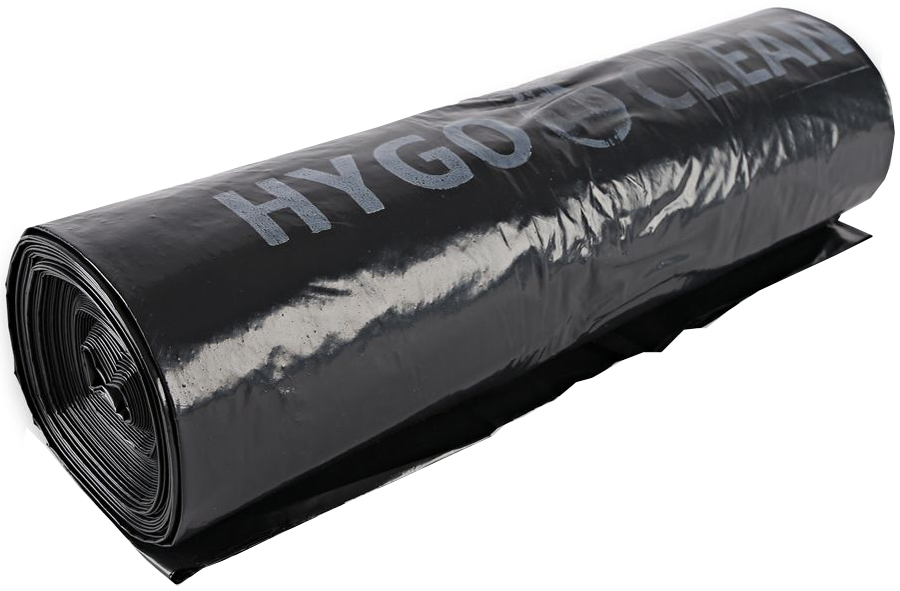 HYGOCLEAN Sac poubelle, 240 litres, en LDPE, noir