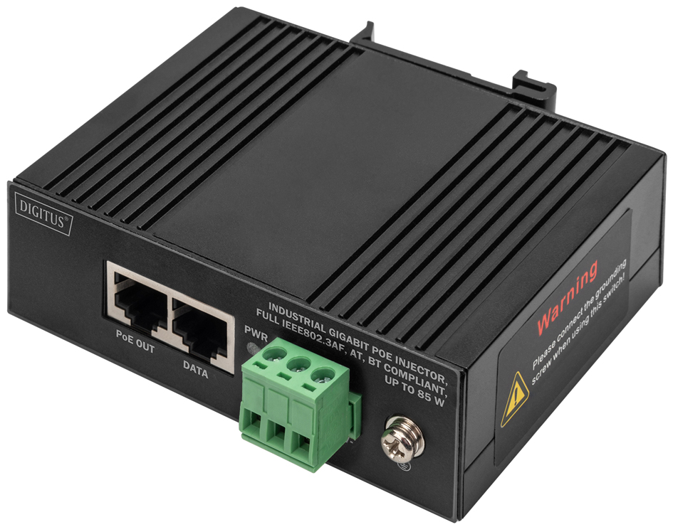 DIGITUS Injecteur industriel PoE Gigabit Ethernet