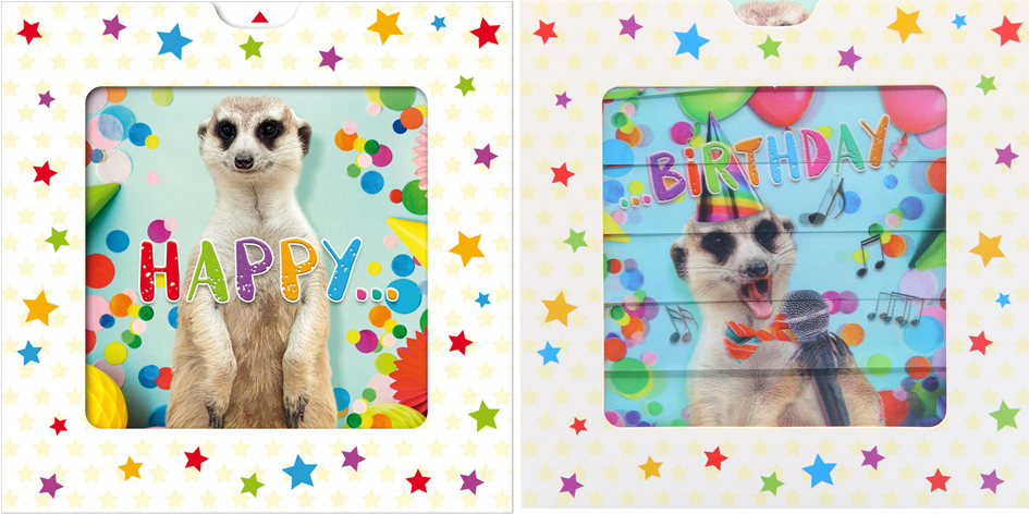 Cartes d'anniversaire, 3D