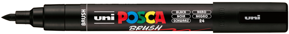POSCA Marqueur à pigment PC-5BR BRUSH, noir