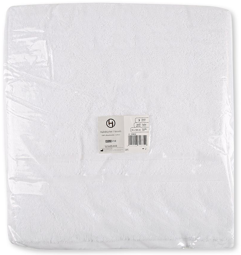 Serviette de toilette, 700 x 1400 mm, emballé
