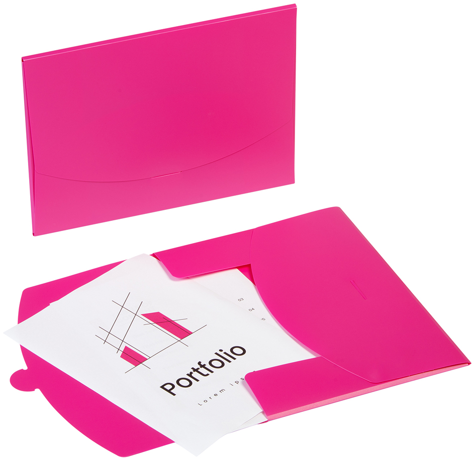 PAGNA Pochette à documents 'Wallet', A4, PP, rose sombre