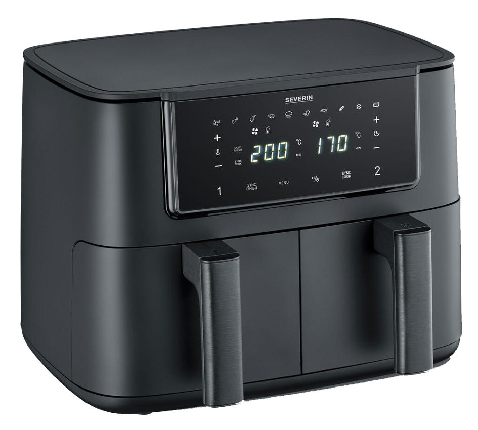 SEVERIN Friteuse double à air chaud FR 2463, 2x 4 litres