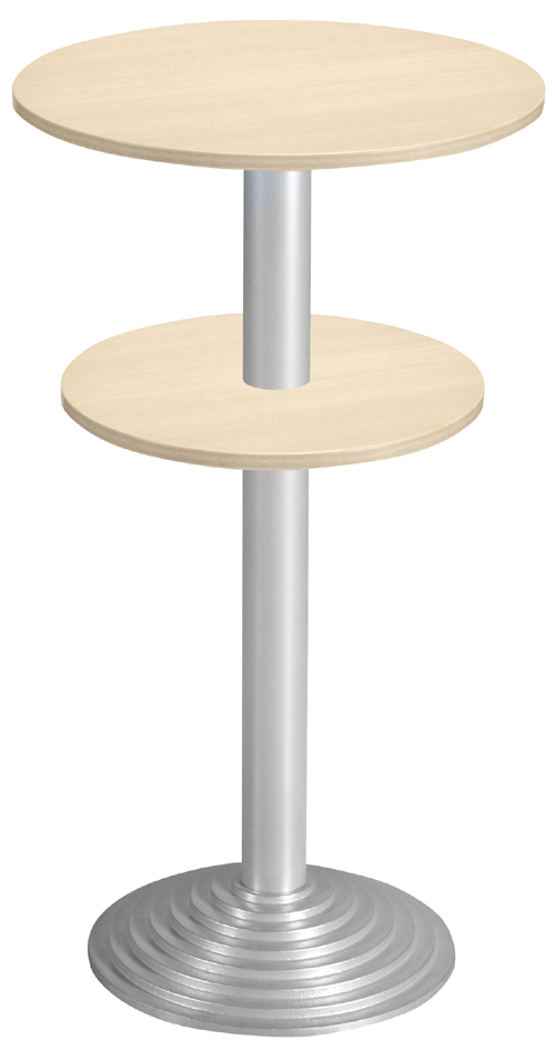 SODEMATUB Guéridon 60001EA, 600 / 500 mm, érable/alu