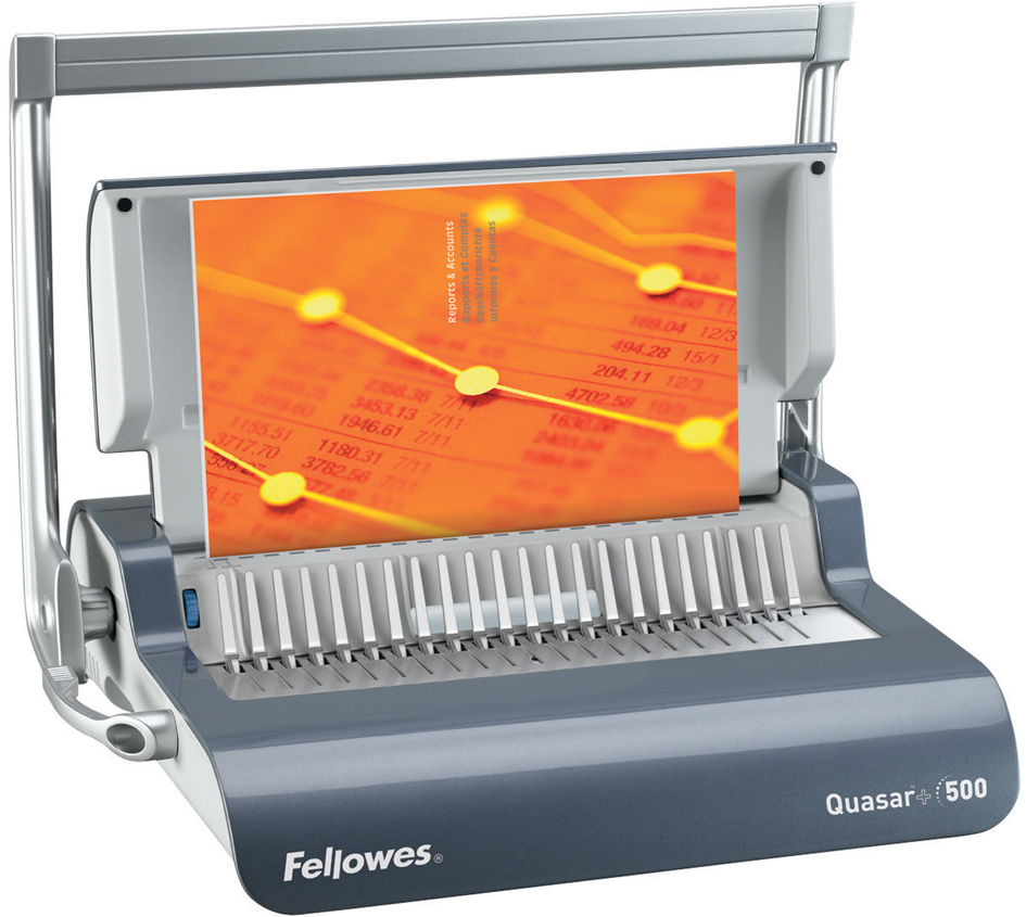 Fellowes Perforelieur anneaux plastique Quasar +500
