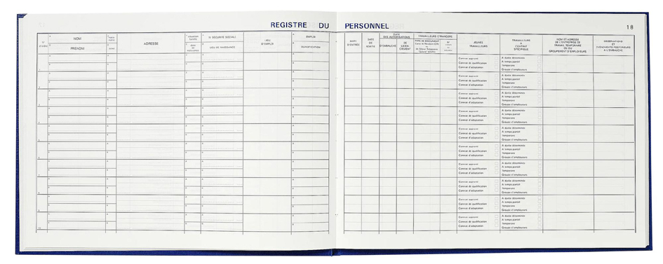 LE DAUPHIN Brochure 'Registre du personnel', noir