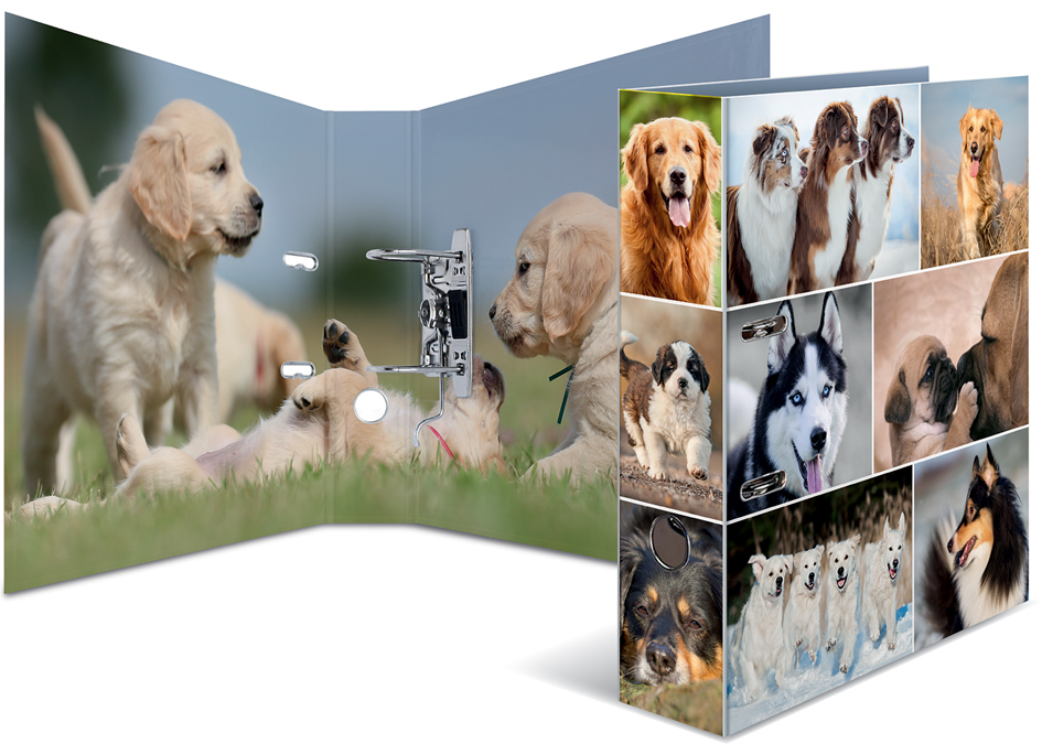 HERMA Classeur à levier à motifs 'Animals', A4, chiens