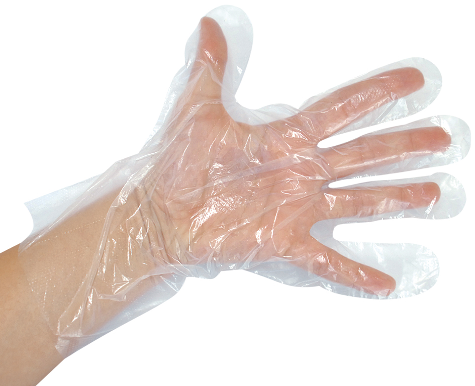 Gants jetables, HDPE/PLA/TPE