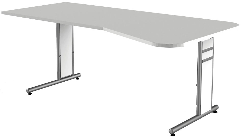 kerkmann Table d'appoint Form 4, (L)1.000 mm, gris clair