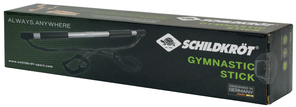 SCHILDKRÖT Bâton de fitness Gymnastics Stick, argent/noir argent / noir