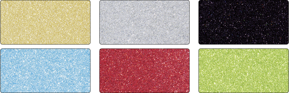 Bloc de carton à paillettes, Basic - couleurs