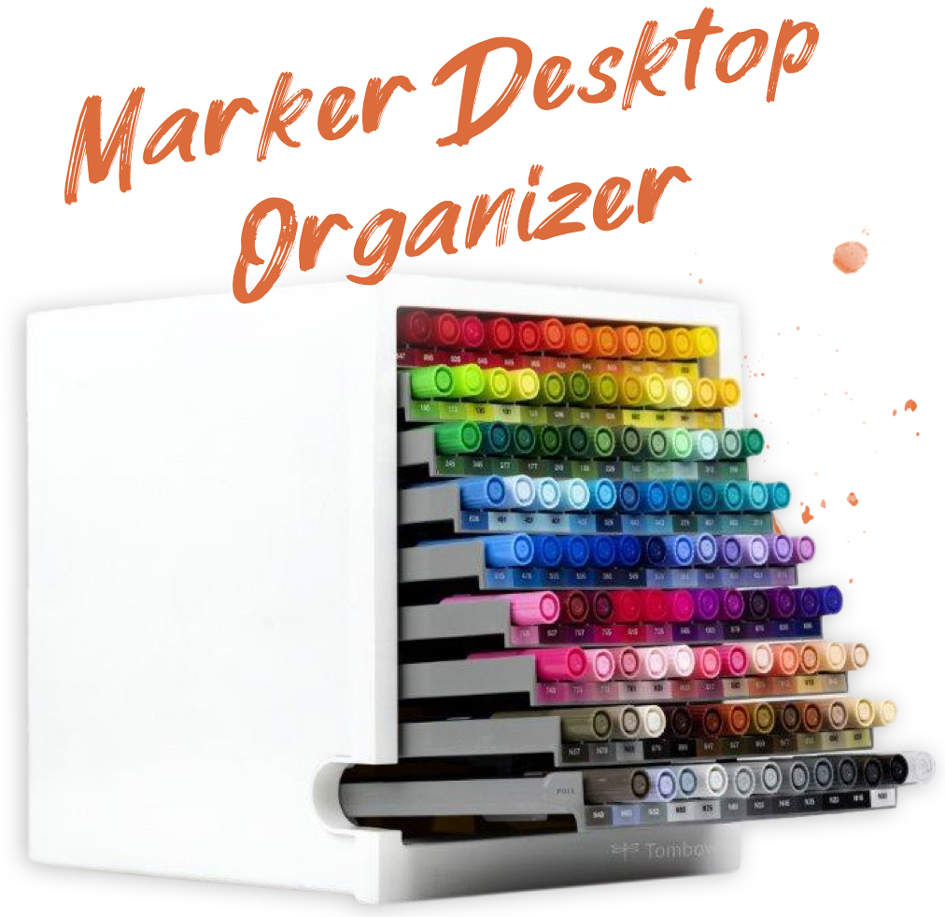 Tombow Feutre double pointe 'ABT DUAL BRUSH PEN', organiseur